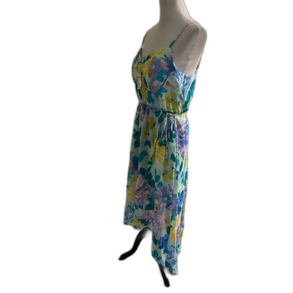 NEW Women's Summer Dress, Maxi Floral Greens, Spaghetti Strap LILY ROSE Plus XXL - Picture 5 of 9